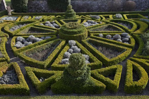 Parterre in autumn